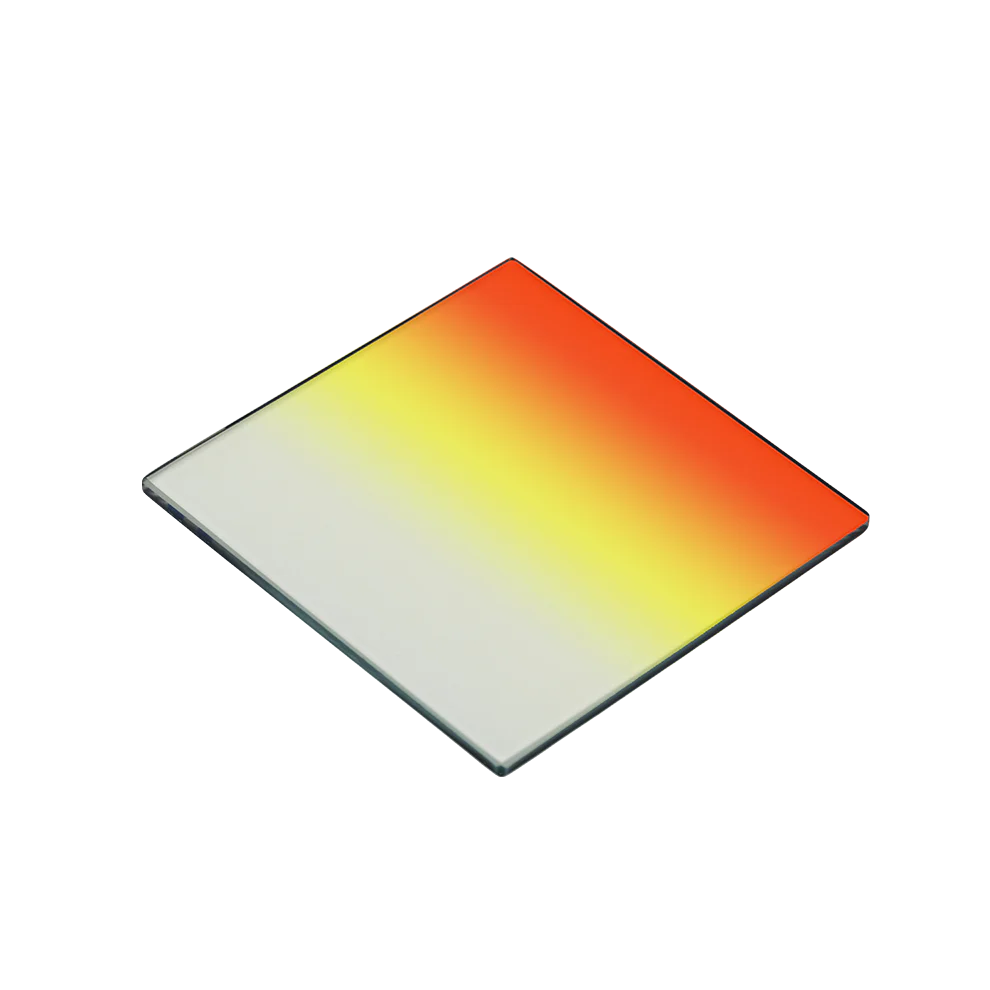 Orange-yellow gradient square filter.