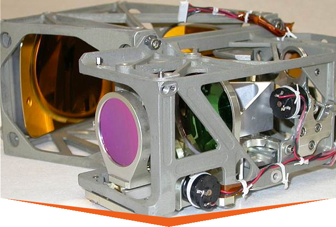 A close up of the camera with its lens removed.